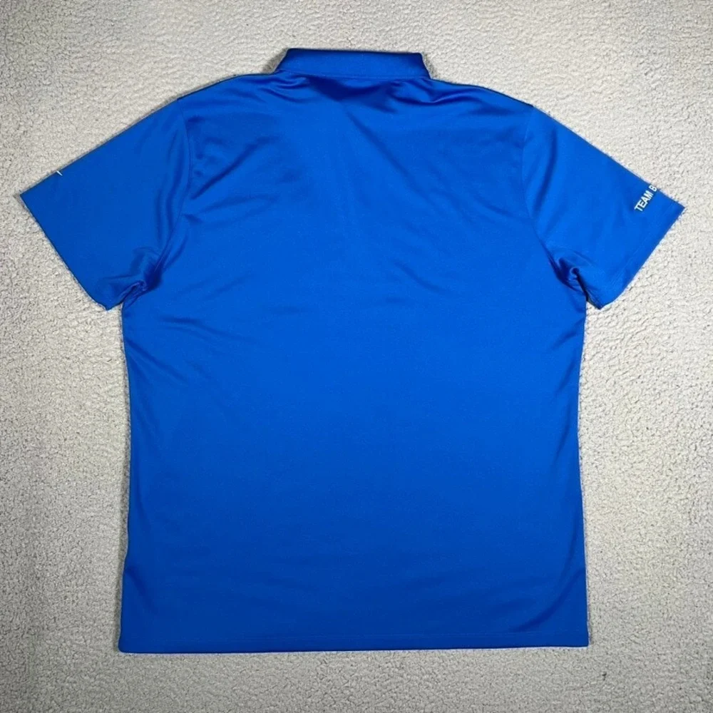 Nike Shirt Mens‎ XL Blue Golf Polo Performance Stretch Dri-Fit Ryder Cup Logo
